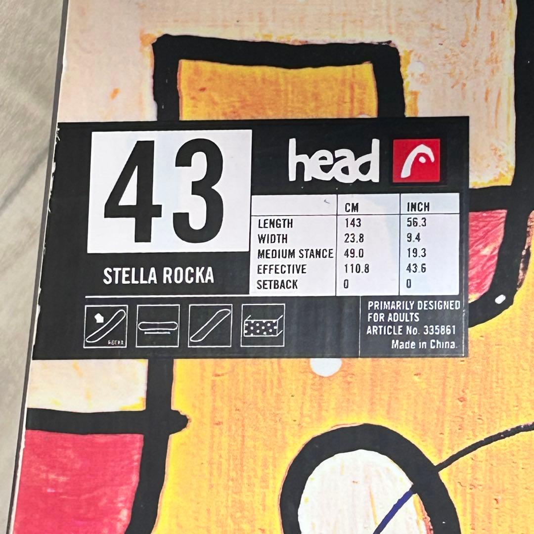 レディースボードセット head ステラロッカ143㎝、head BOA 25㎝