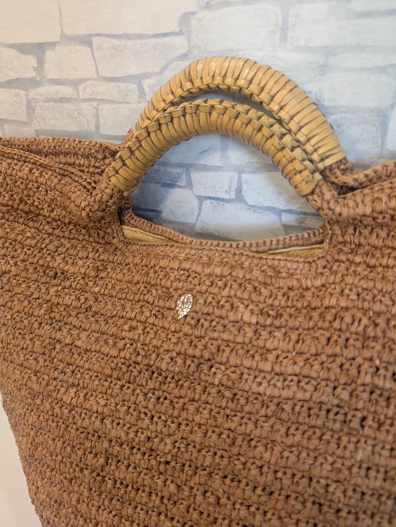 ♥美品♥ヘレンカミンスキー　かごバッグ　ラフィア　トートバッグ　大容量