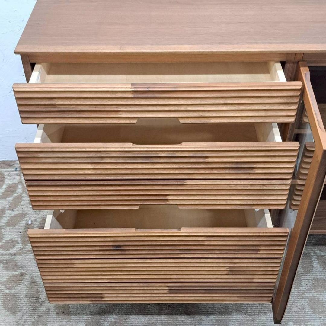 カリモク チターノ サイドボード カップボード W1370 モダン