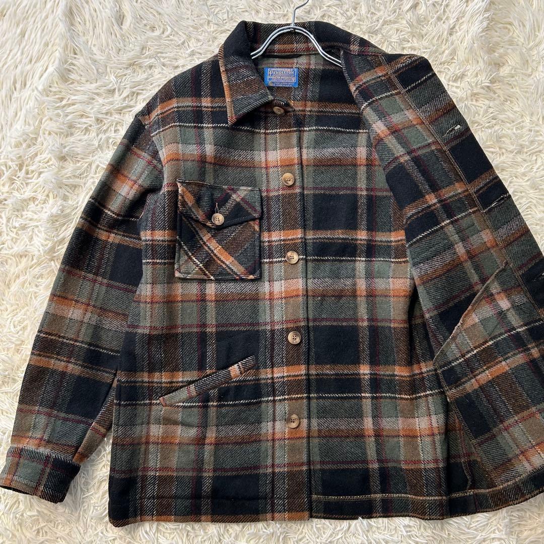 ✨美品✨ ペンドルトン 70S チェック柄ウールCPOジャケット サイズL相当