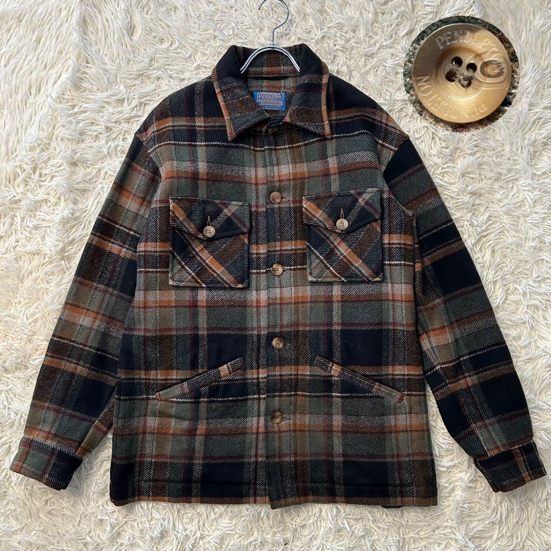 ✨美品✨ ペンドルトン 70S チェック柄ウールCPOジャケット サイズL相当