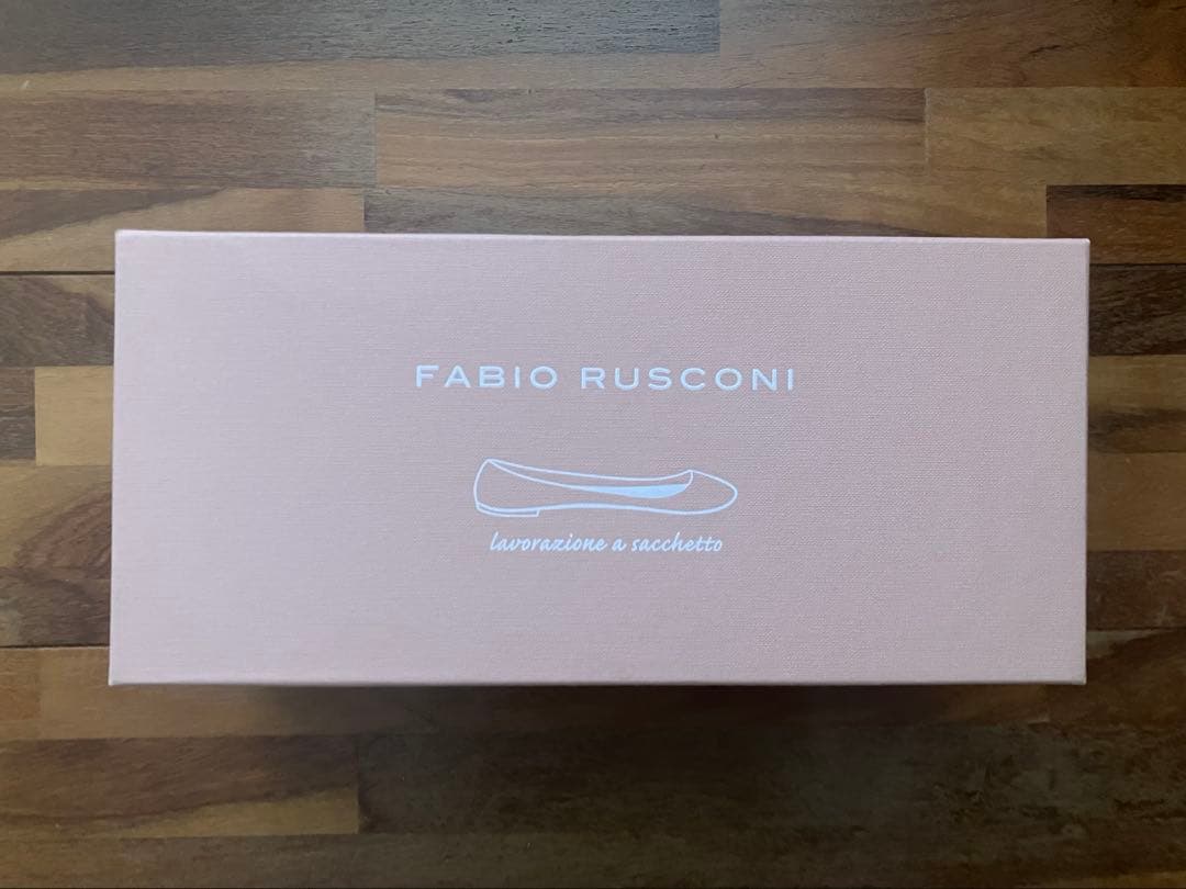 FABIO RUSCONI ブラック フラットシューズ　35 1/2