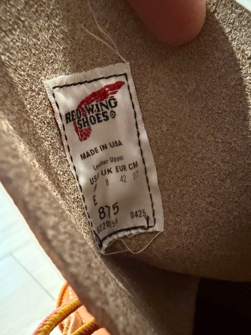 新品　完売品　レッドウィング875 120TH STAMP 120周年刻印