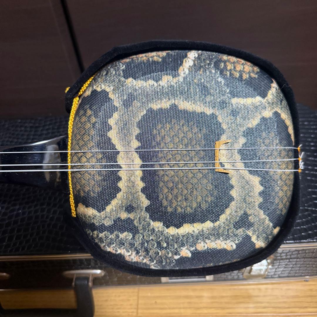 三線 沖縄 人工皮張り ハードケース付き 和楽器 民謡楽器 沖縄三線 沖縄民謡