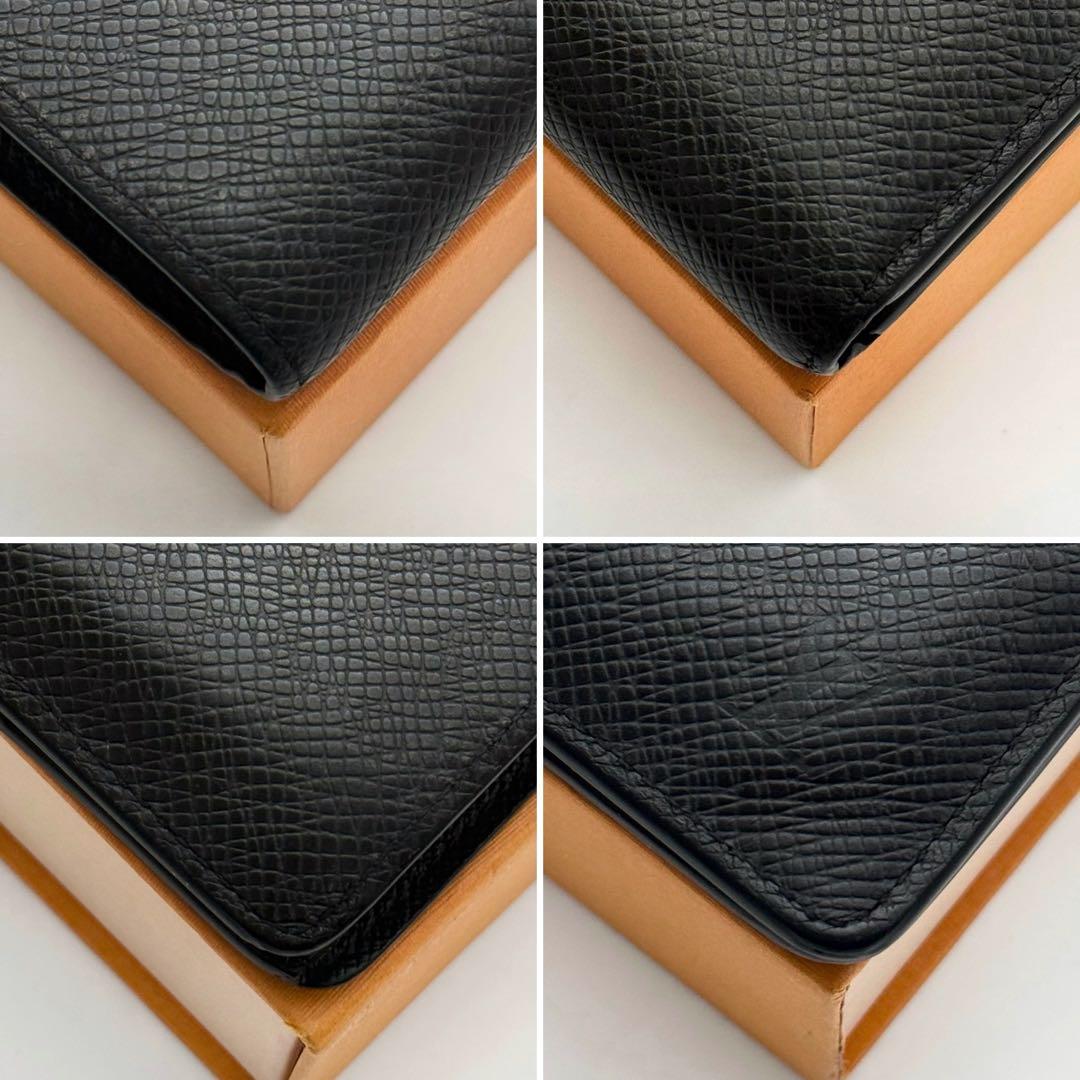 極美品 IC内蔵現行モデル✨ルイヴィトン タイガ スレンダー 二つ折り財布 黒