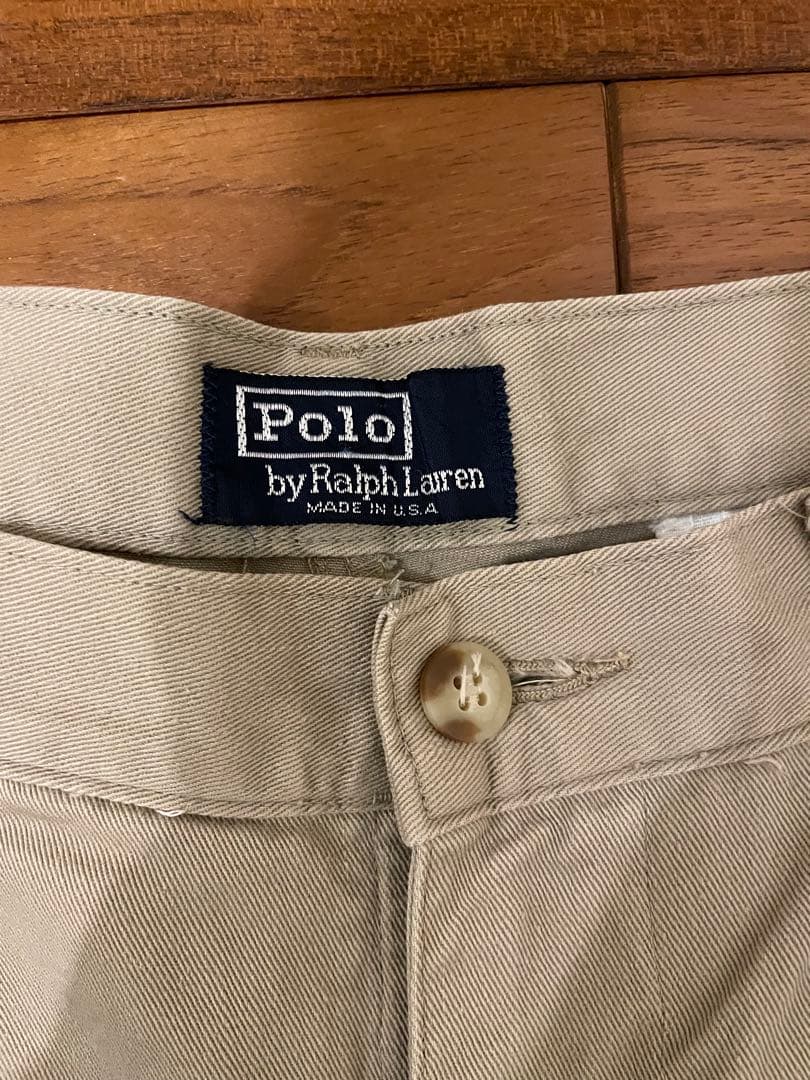 美品 Polo Ralph Lauren ツータックチノ USA製
