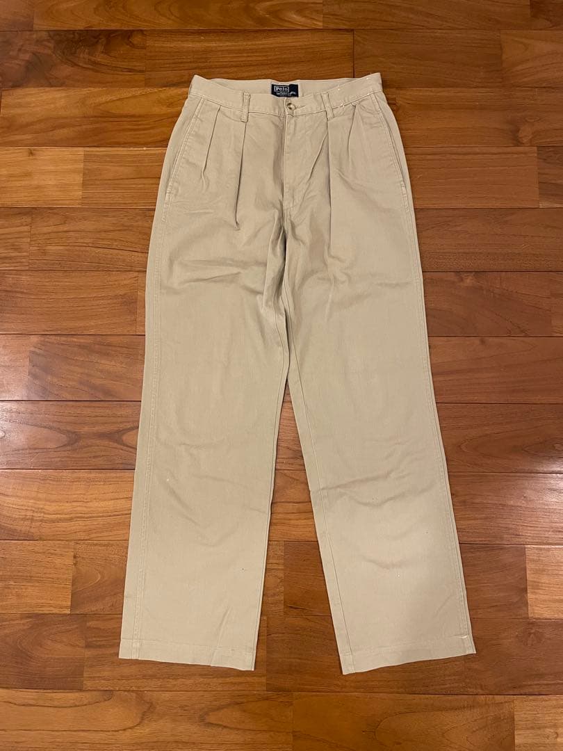 美品 Polo Ralph Lauren ツータックチノ USA製