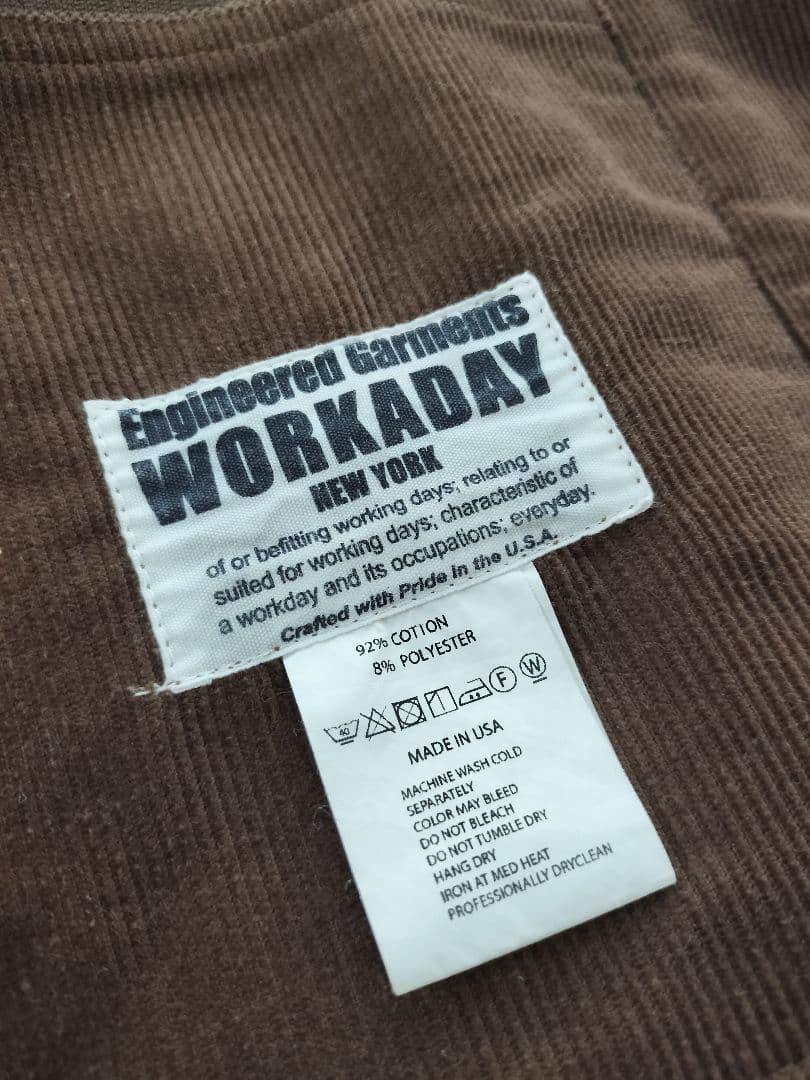 ENGINEERED GARMENTS WORKADAY カバーオール XS