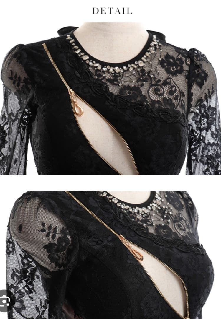 ROBE de FLEURS Glossy　ロンングドレス