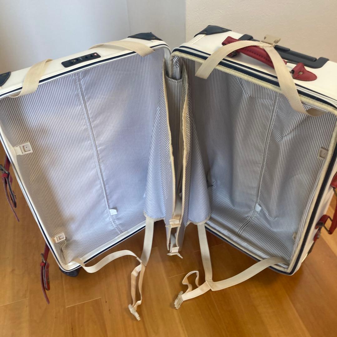 ⭐️キャリーケース 白×赤 レトロ 廃盤レア⭐️