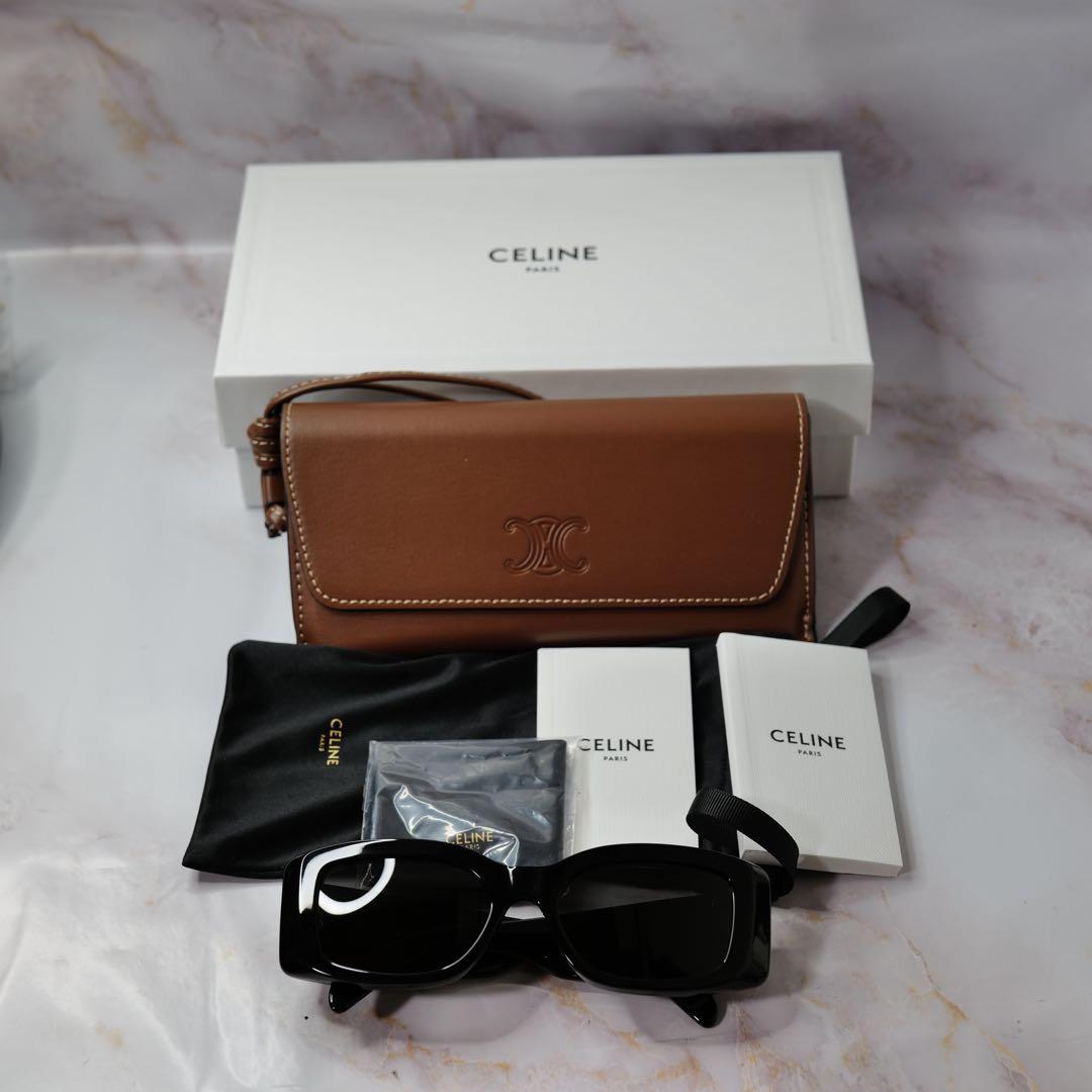 CELINE セリーヌ スクエア モード サングラス TAEYANG 着用