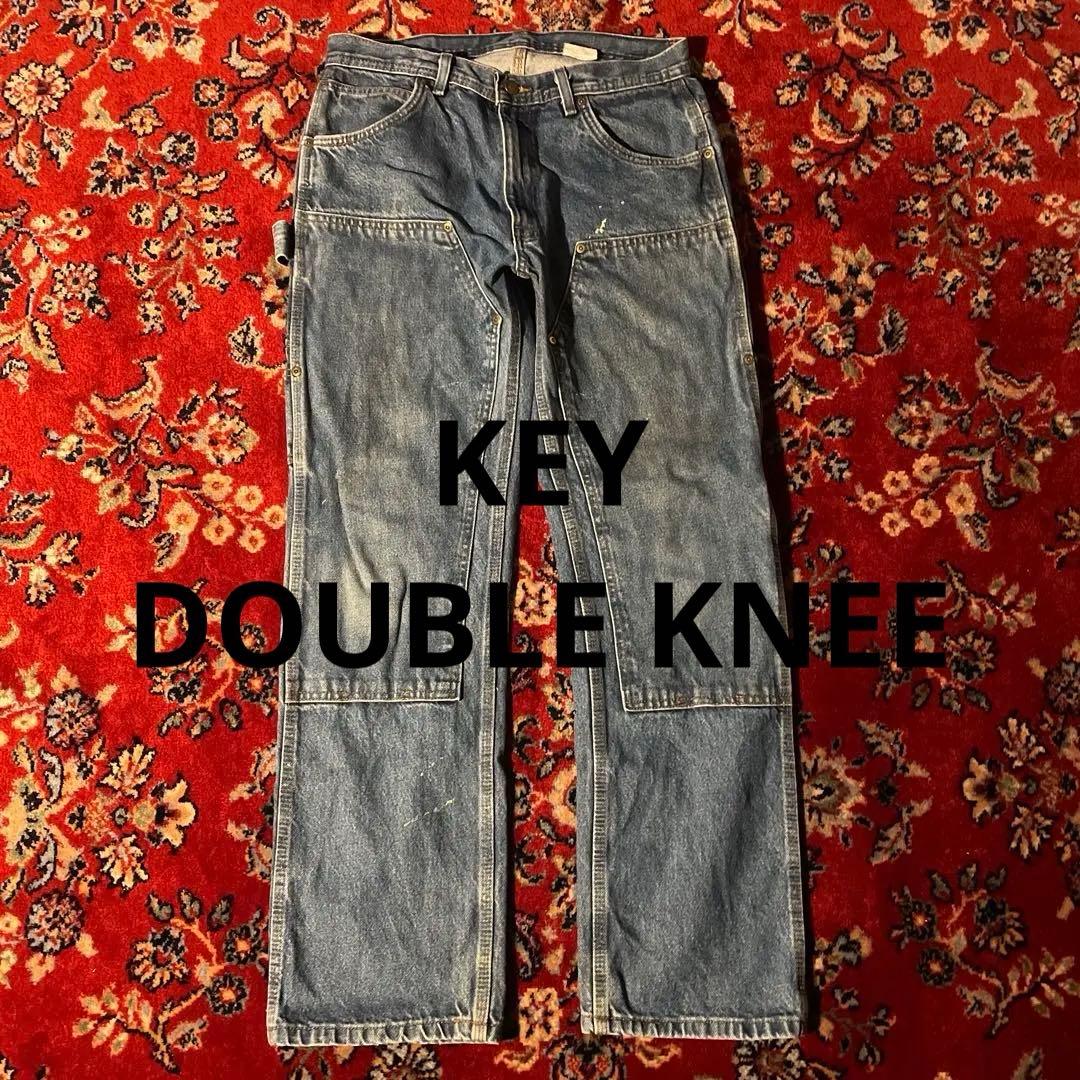 00s key ダブルニーデニム　ペインターパンツ　メキシコ製