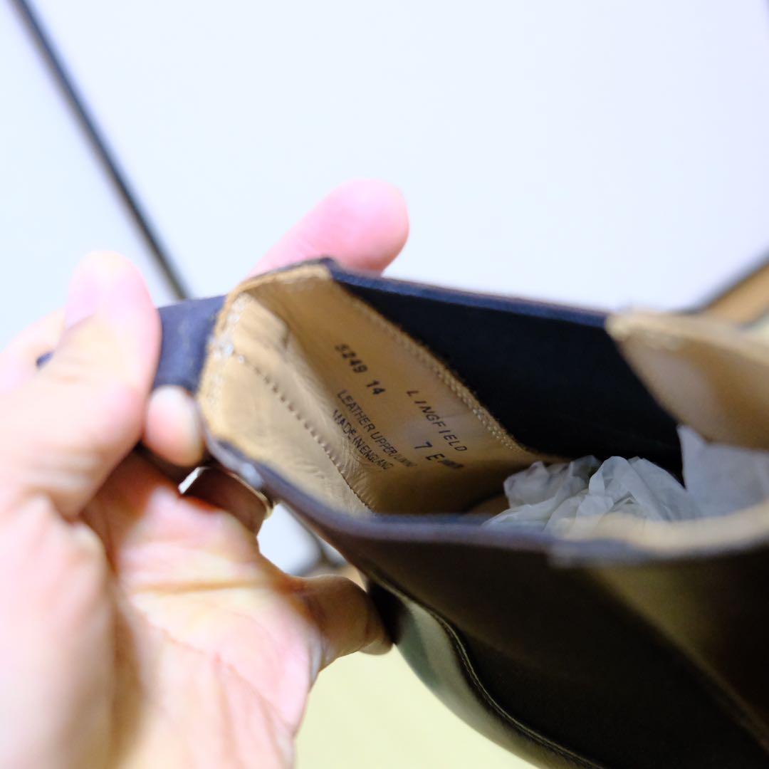 [新品同様]クロケット＆ジョーンズLINGFIELD7EUK348ラストブラウン