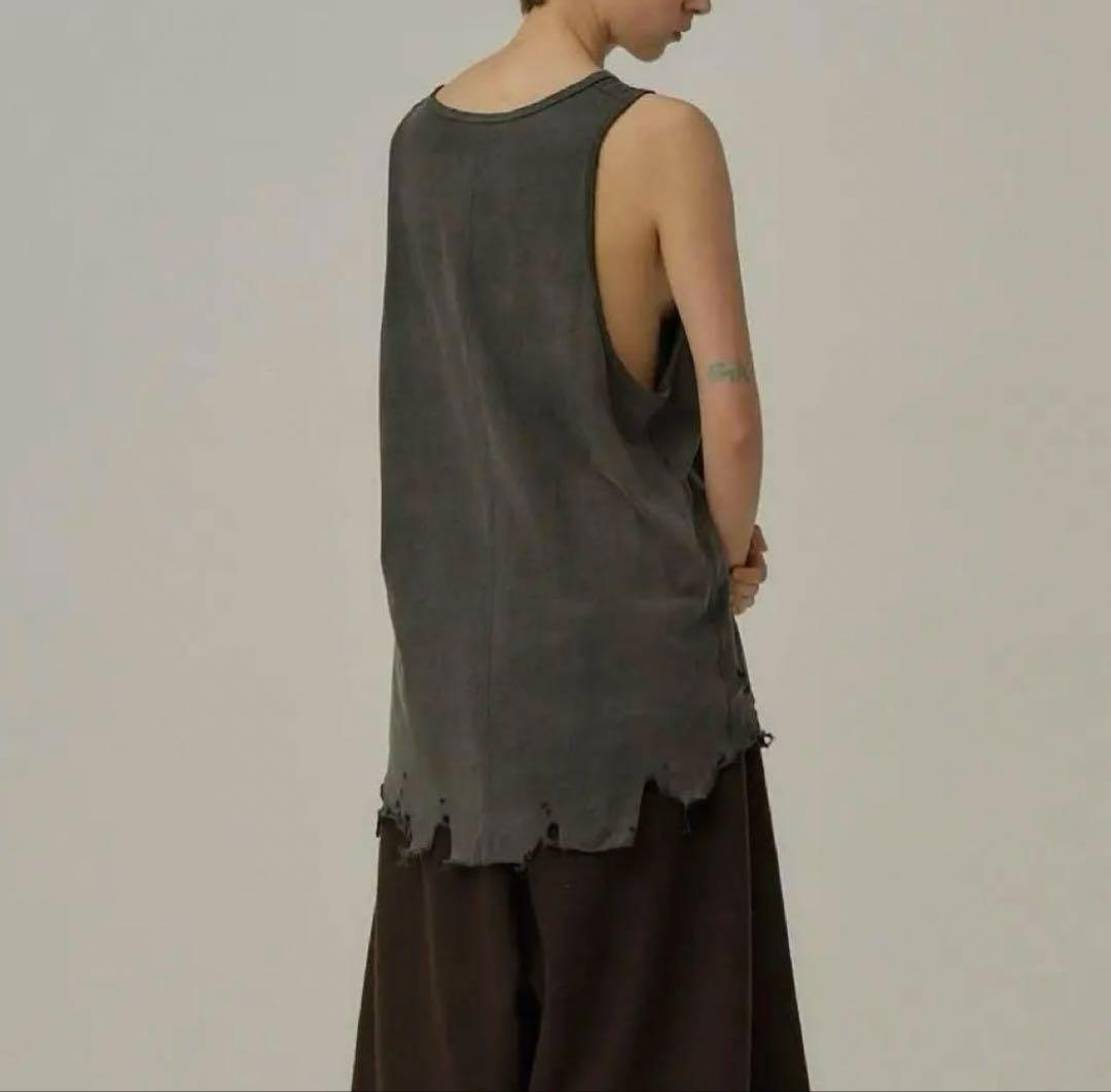 25SUMMER ANCELLM DAMAGE TANK TOP 1サイズ