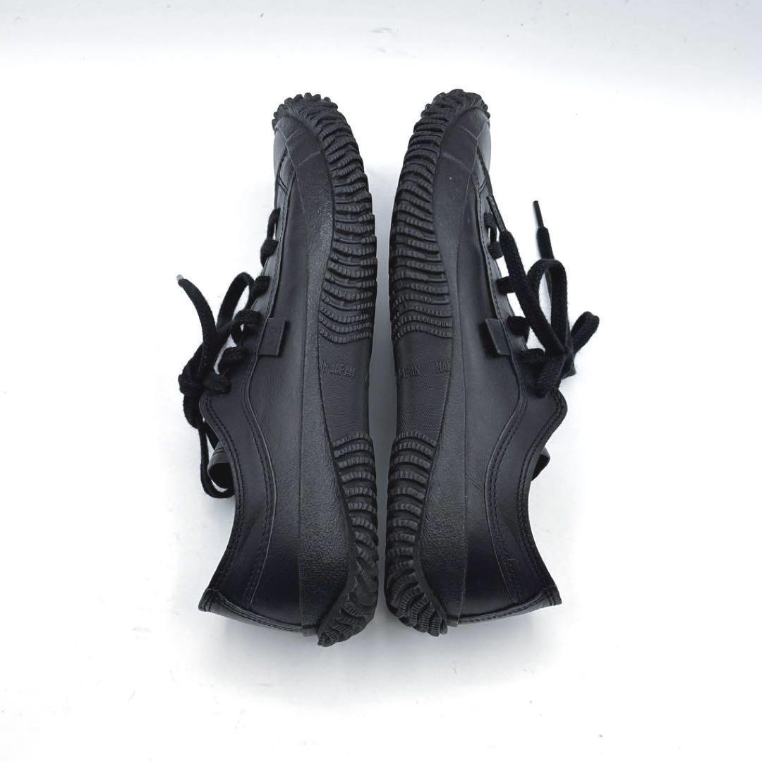 極美品　スピングルムーブ　レザー　スニーカー　SS 23.5cm ブラック