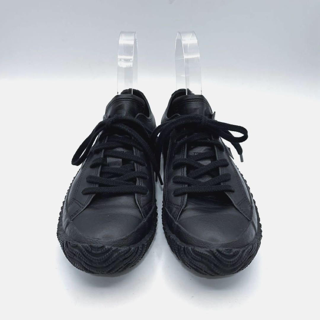 極美品　スピングルムーブ　レザー　スニーカー　SS 23.5cm ブラック