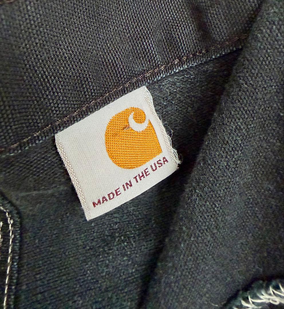 超スペシャル 42X30 W42 カーハート ダブルニー パンツ ブラック 黒