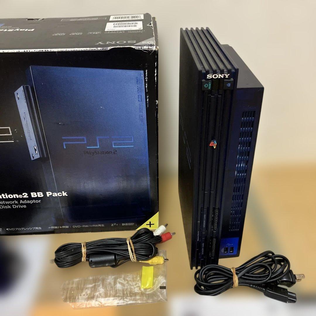 PS2プレイステーション2BBミッドナイトブルー　SCPH-50000MB/NH