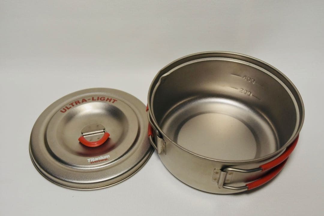 新品 EVERNEW チタンULクッカー３セット　ケース付