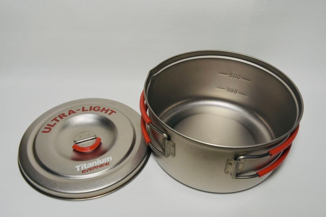 新品 EVERNEW チタンULクッカー３セット　ケース付