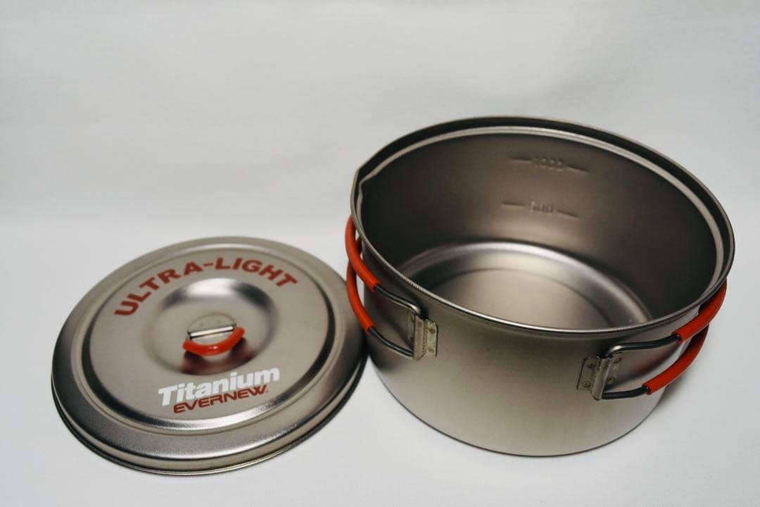 新品 EVERNEW チタンULクッカー３セット　ケース付