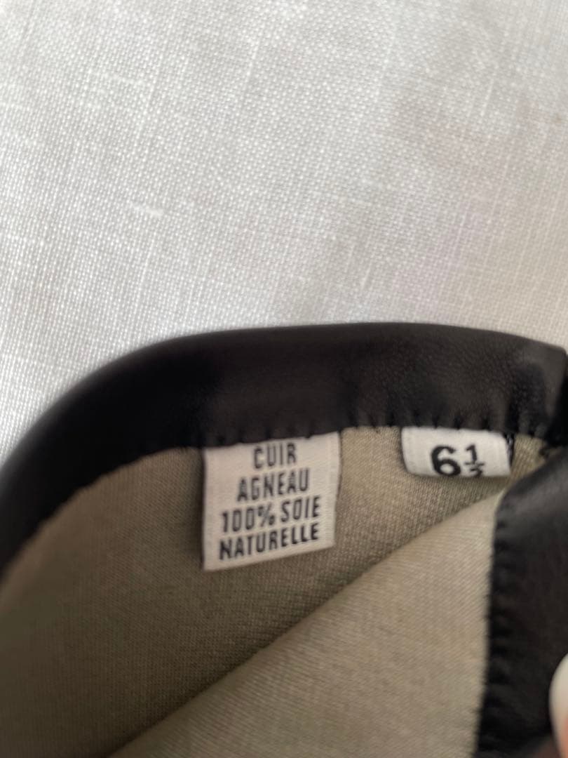 黒いレザー ロンググローブ 箱付き