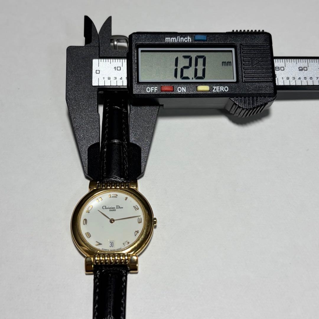 【稼働/新品電池/新品ベルト】ディオール 腕時計 45.125 クォーツ デイト