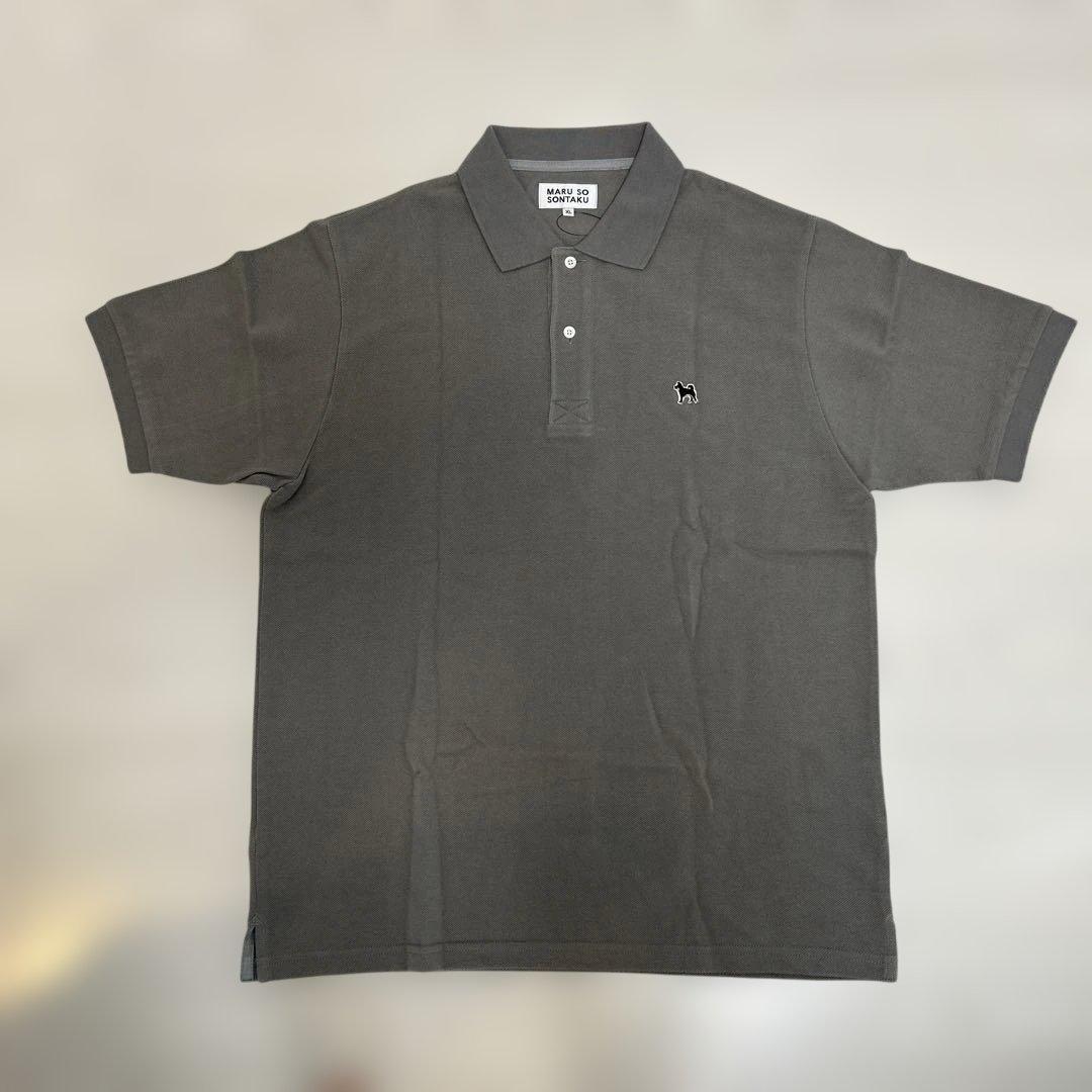 MARU SO SONTAKU グレー ポロシャツ