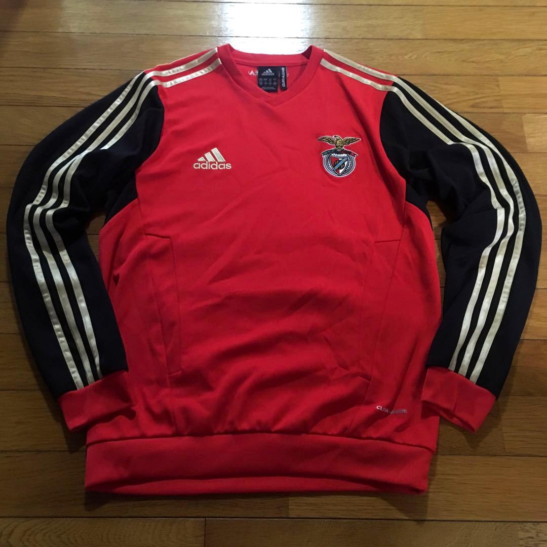 【美品】adidas　ベンフィカ　トレーニングトップ　スウェット　トレーナー　L