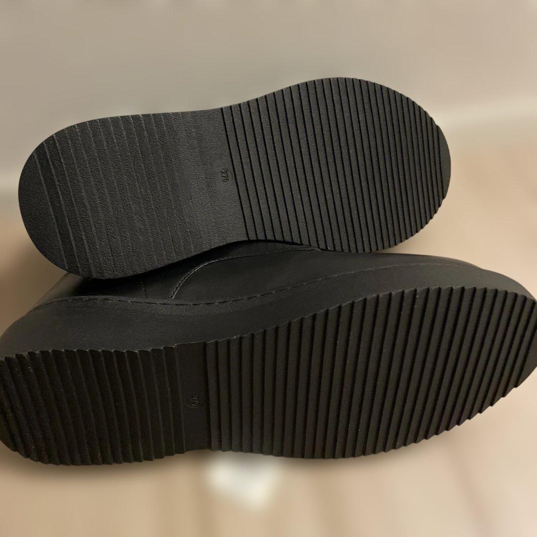 GU レザーラウンドトゥシューズ+E 27cm 牛革