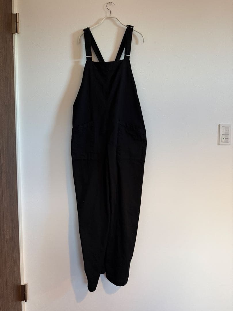 かぐれ：バッククロスサロペット / ブラック 美品 送料込