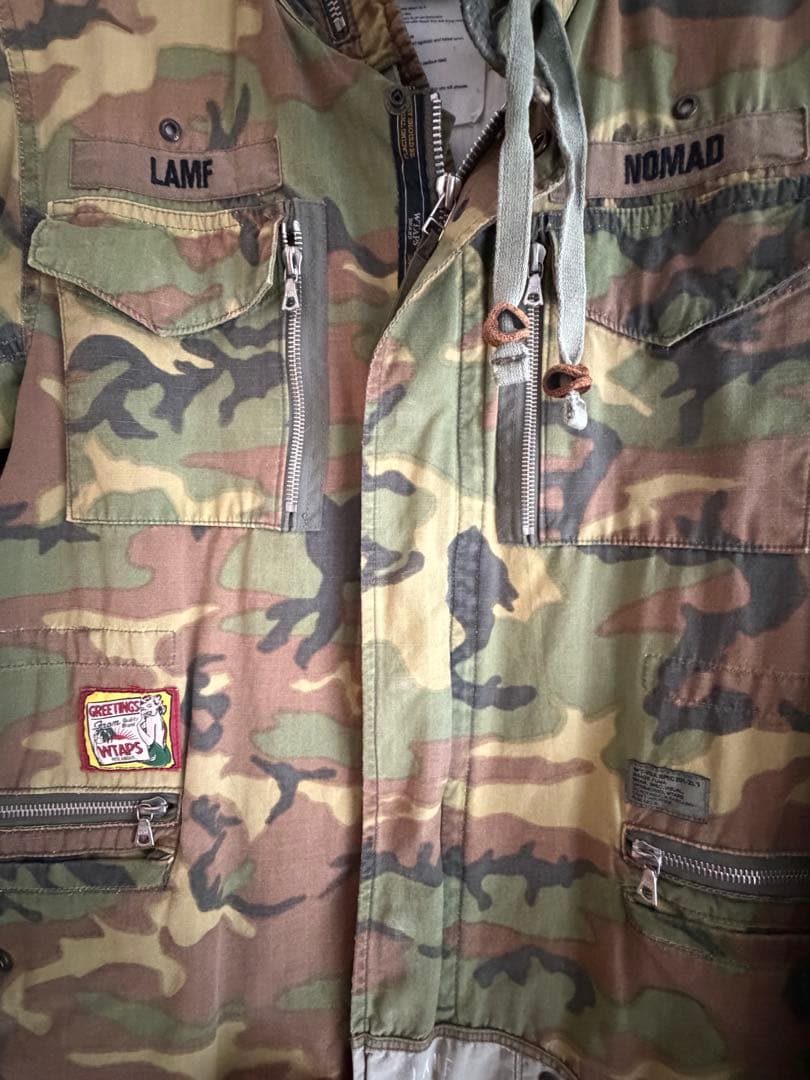 WTAPS パンサー刺繍 ブラウンリーフカモ M-65