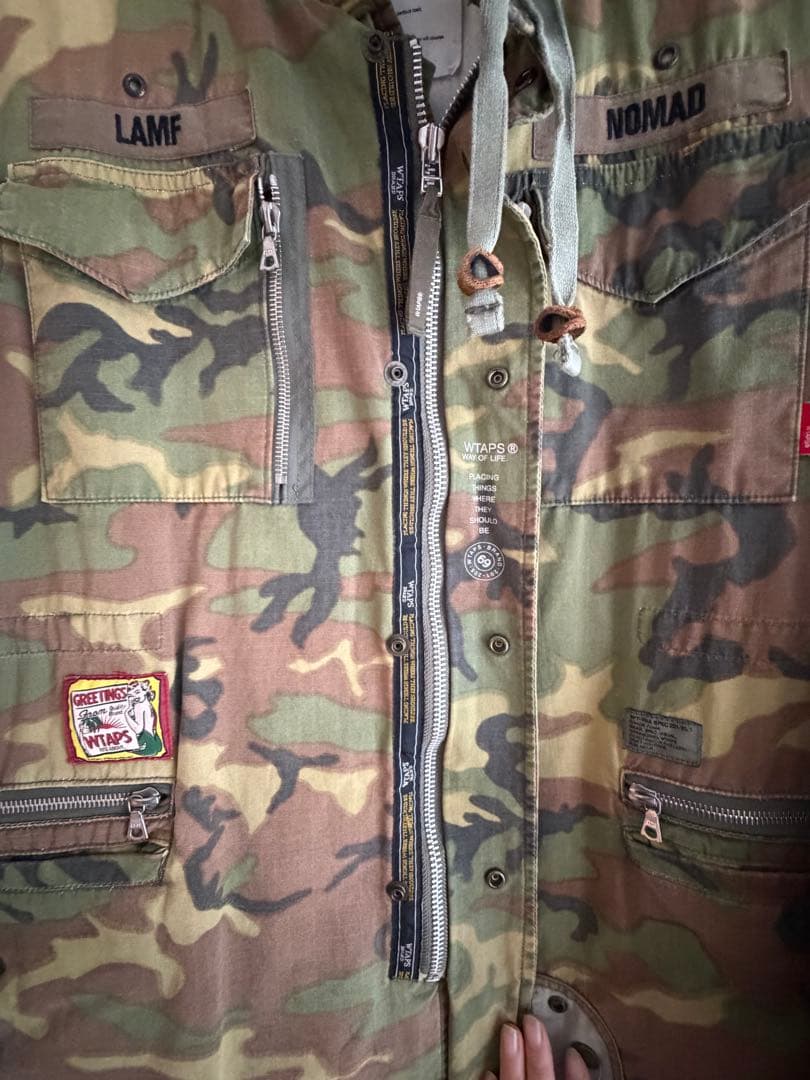 WTAPS パンサー刺繍 ブラウンリーフカモ M-65