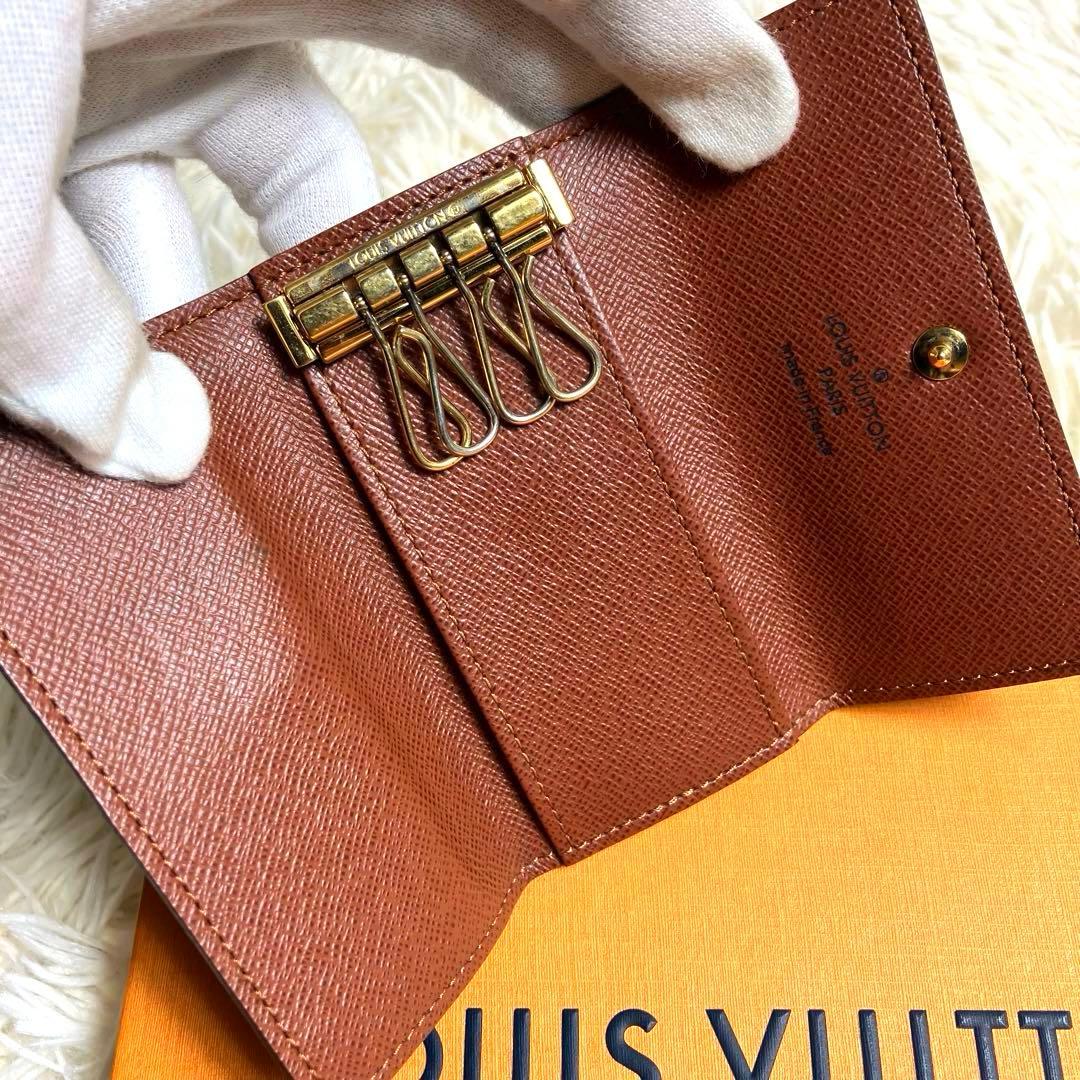 極美品＊ルイヴィトン 4回キーケース モノグラム ゴールド金具