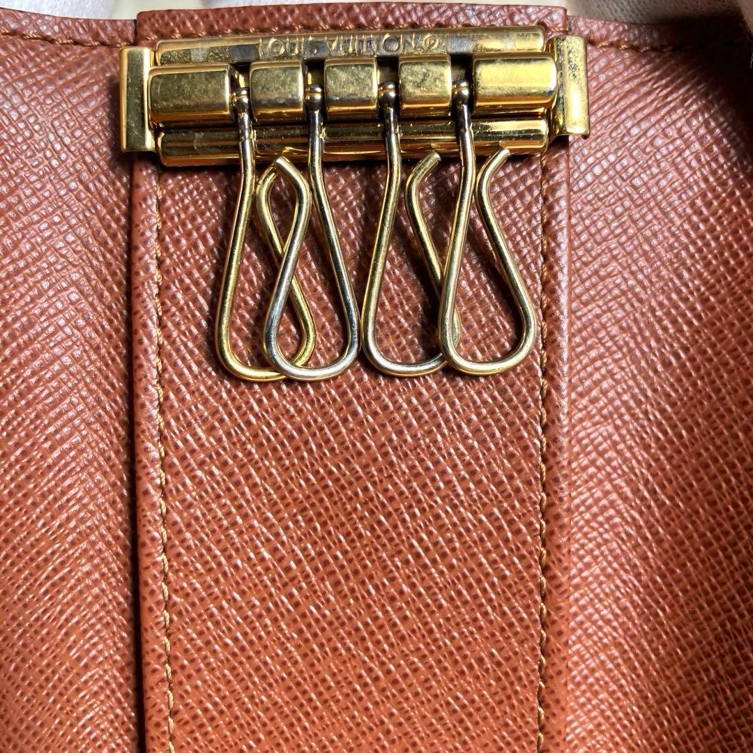 極美品＊ルイヴィトン 4回キーケース モノグラム ゴールド金具