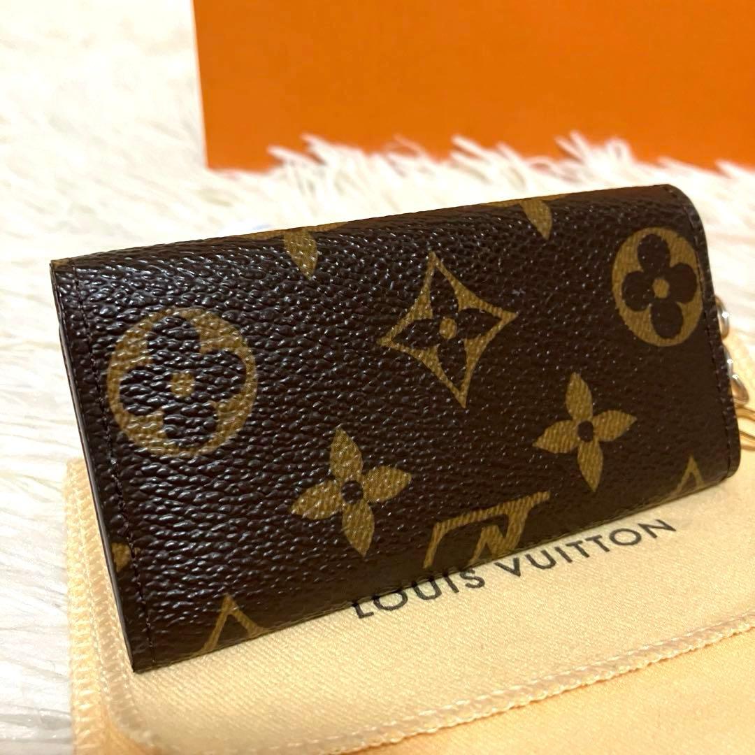 極美品＊ルイヴィトン 4回キーケース モノグラム ゴールド金具