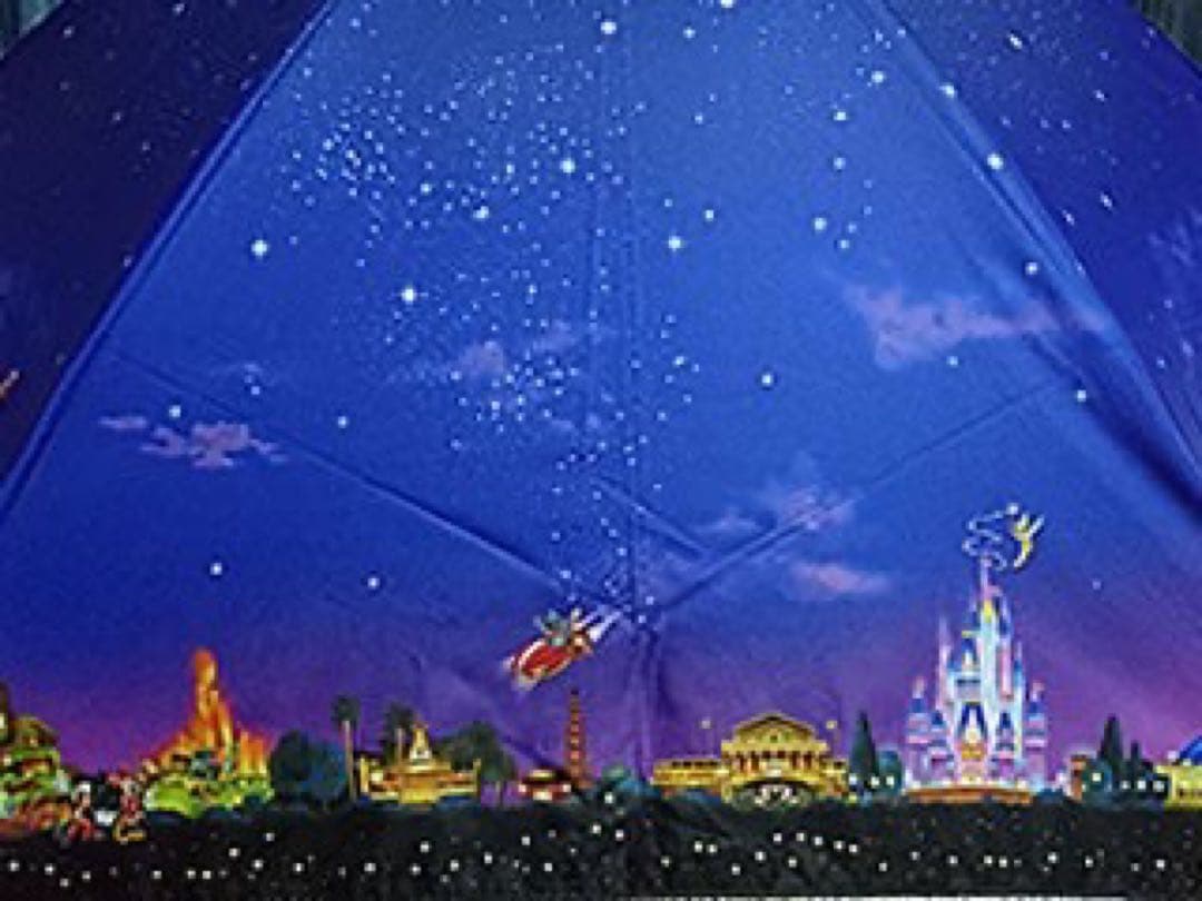 ディズニーリゾート 夜景 晴雨兼用 折傘