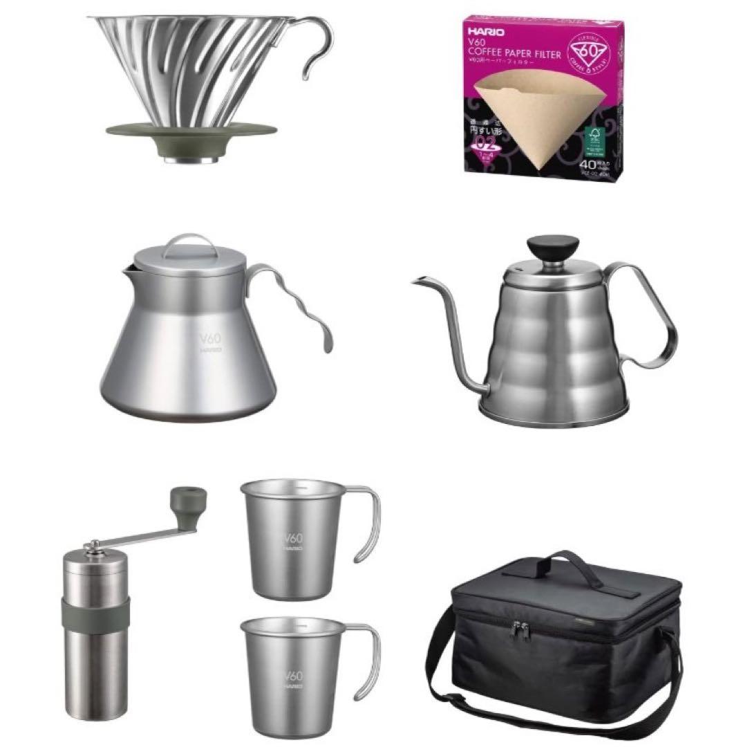 HARIO Outdoor コーヒー器具セット ステンレス 未使用品
