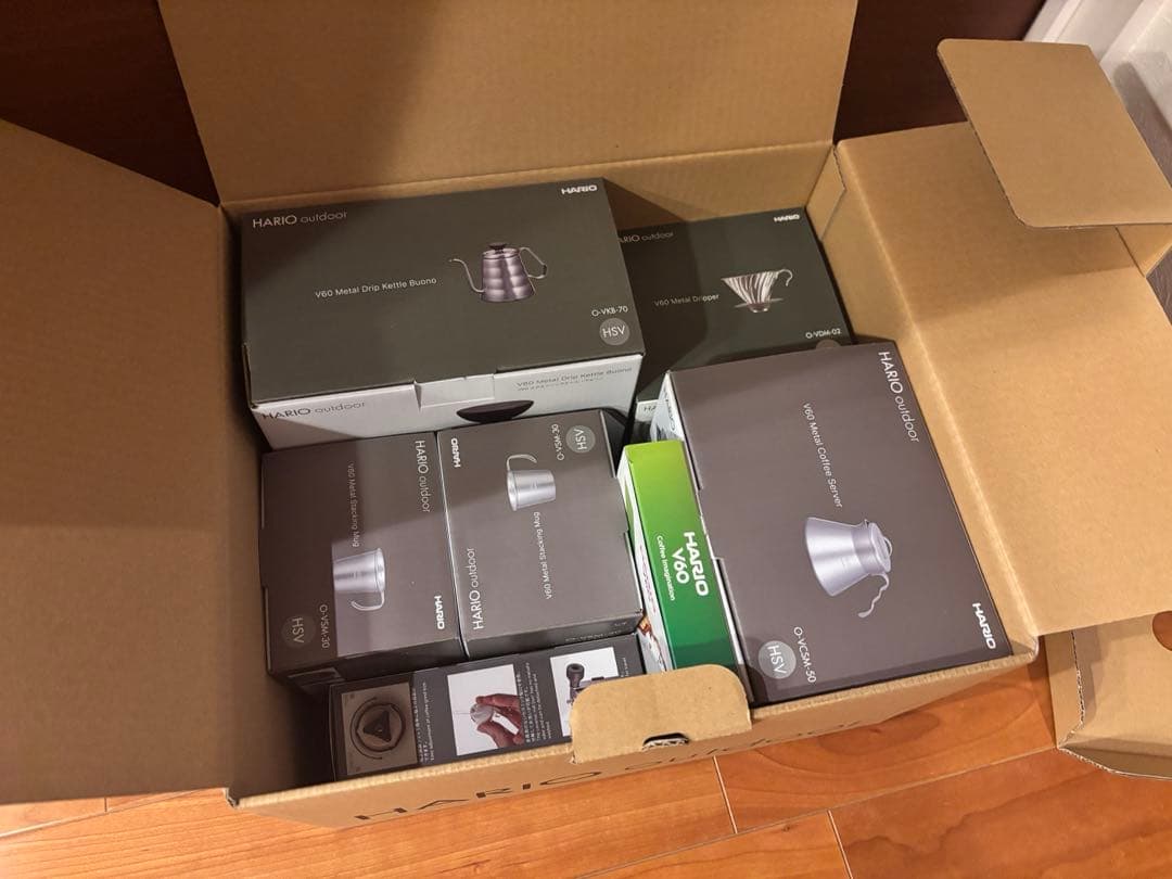 HARIO Outdoor コーヒー器具セット ステンレス 未使用品