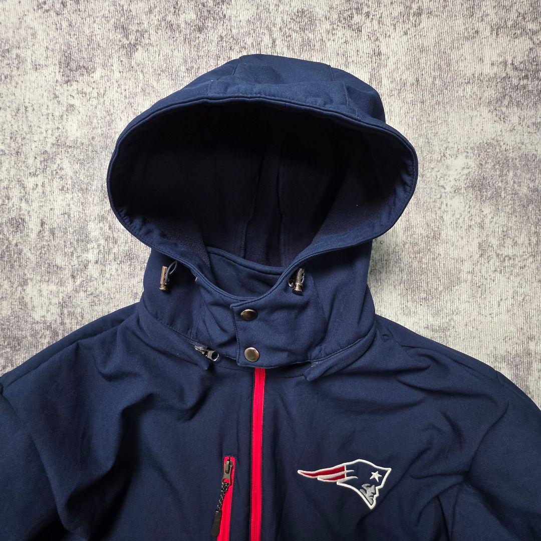 NFL ペイトリオッツ公式 ソフトシェルジャケット XXL フード脱着可