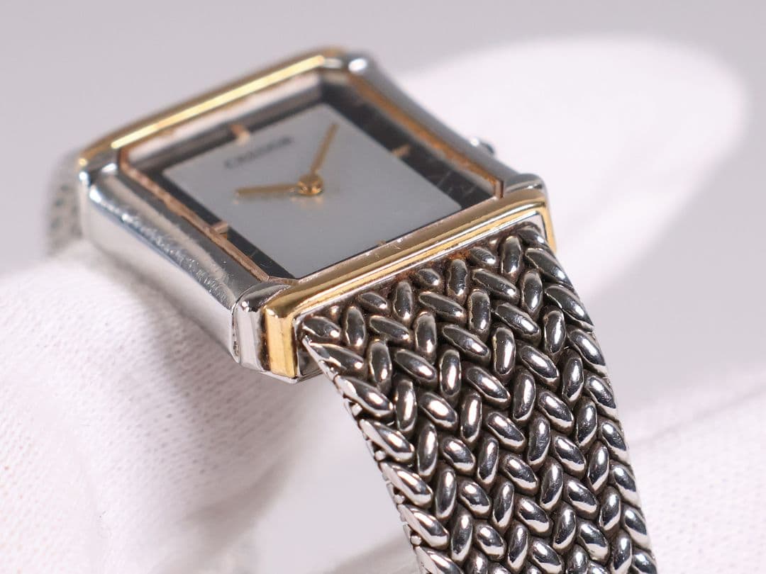 稼働品 セイコー クレドール レディース腕時計 8420-6690【CM369】