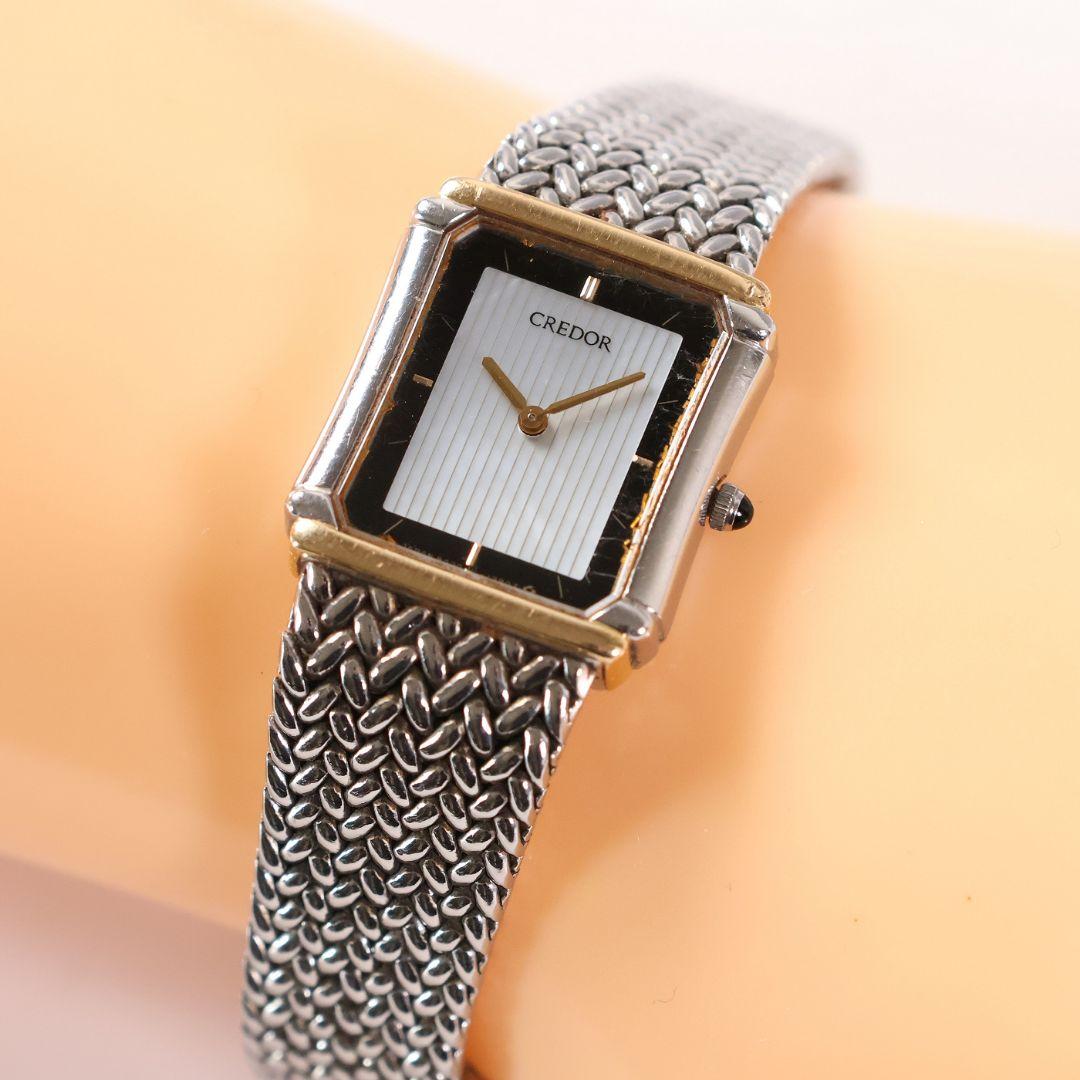 稼働品 セイコー クレドール レディース腕時計 8420-6690【CM369】