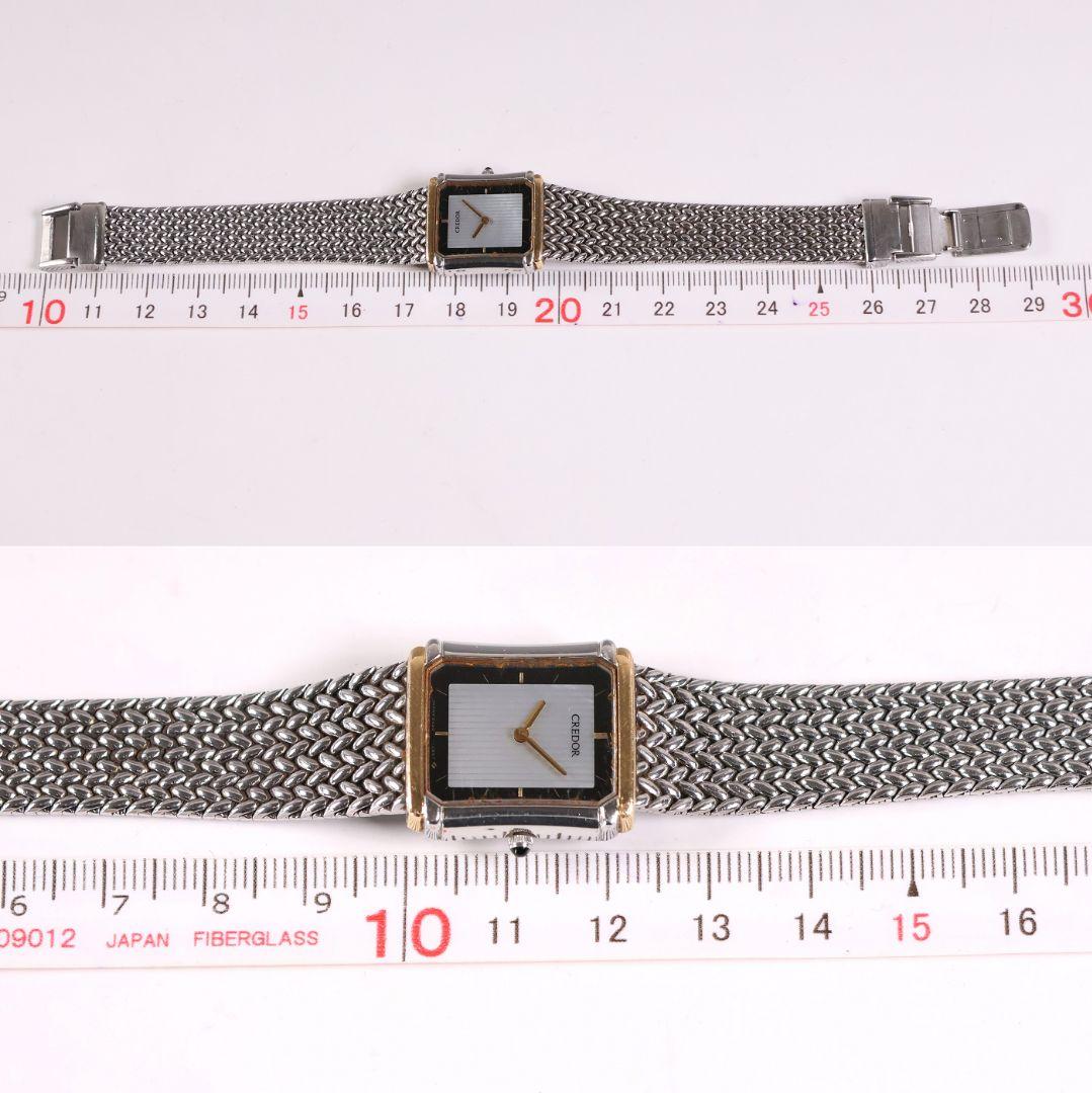 稼働品 セイコー クレドール レディース腕時計 8420-6690【CM369】