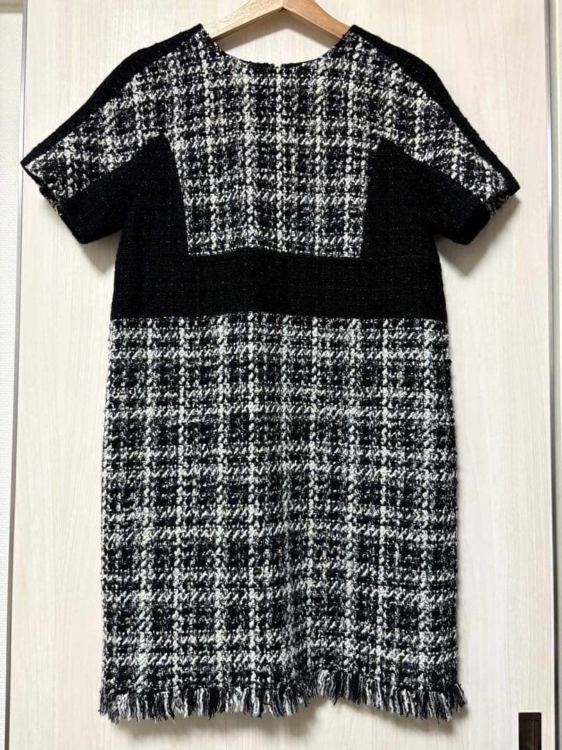 グレースコンチネンタル ラメツイードミニワンピ36