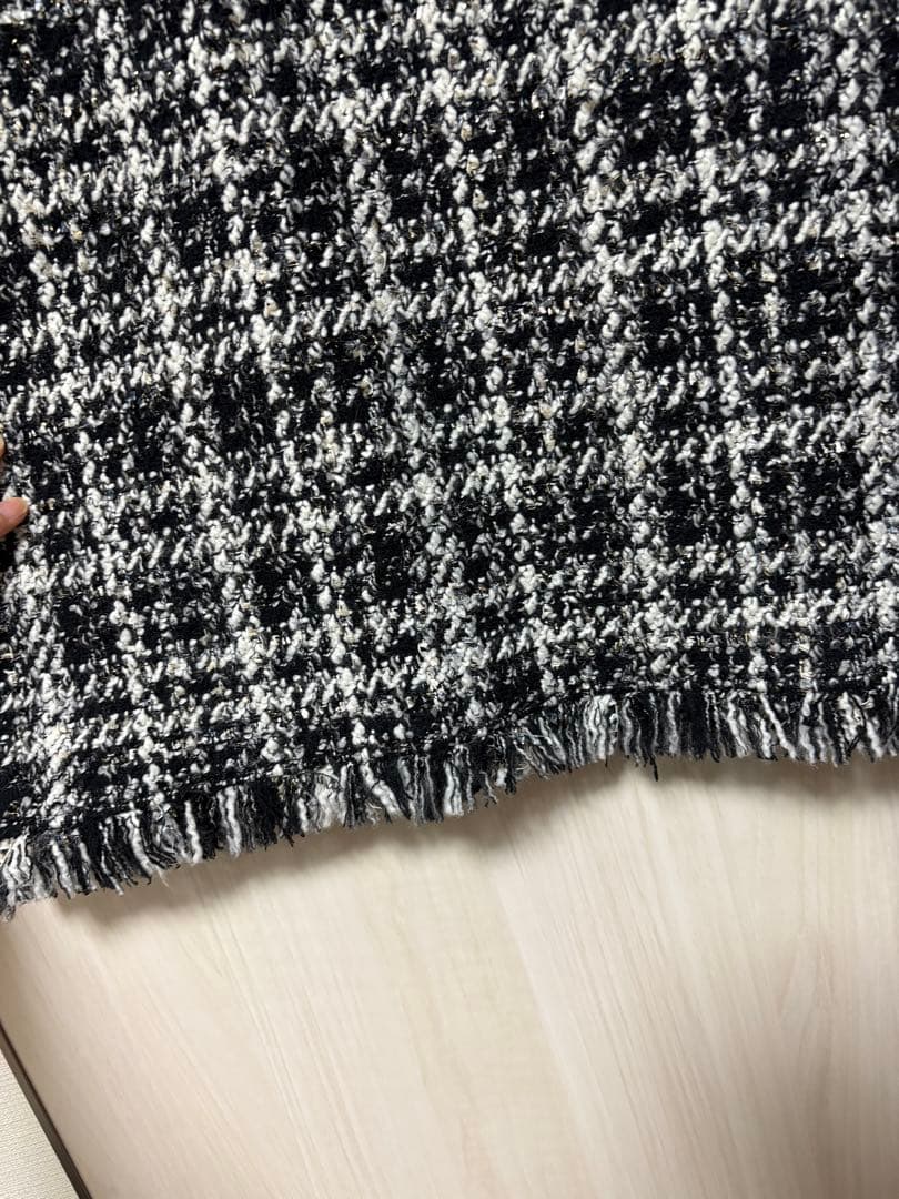 グレースコンチネンタル ラメツイードミニワンピ36