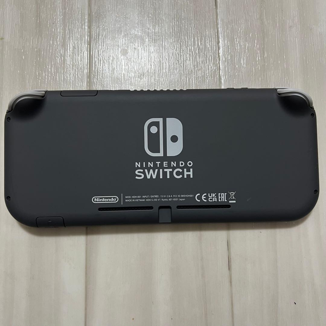 Nintendo Switch Lite グレー本体，充電器，箱付き