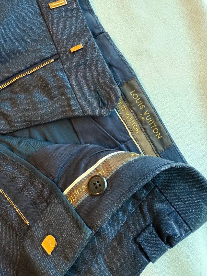 Louis Vuitton ネイビー スラックス　サイズ38 ルイヴィトン