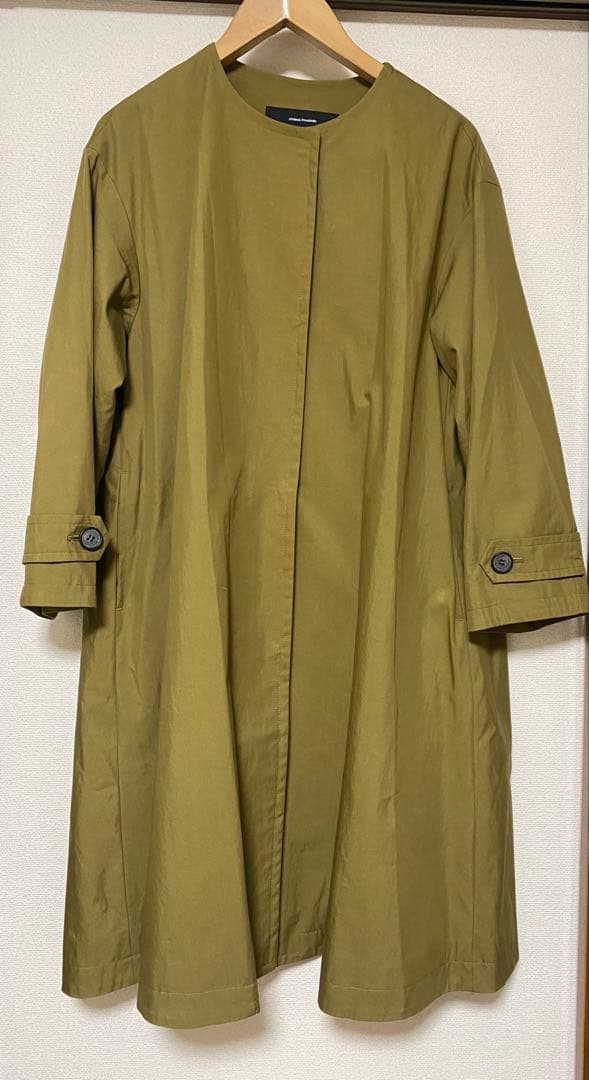 ジャーナルスタンダード　コットンナイロンギャバフレアコート　カーキ　38