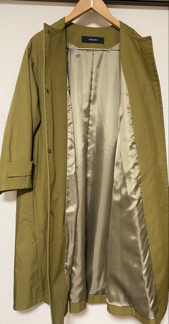 ジャーナルスタンダード　コットンナイロンギャバフレアコート　カーキ　38