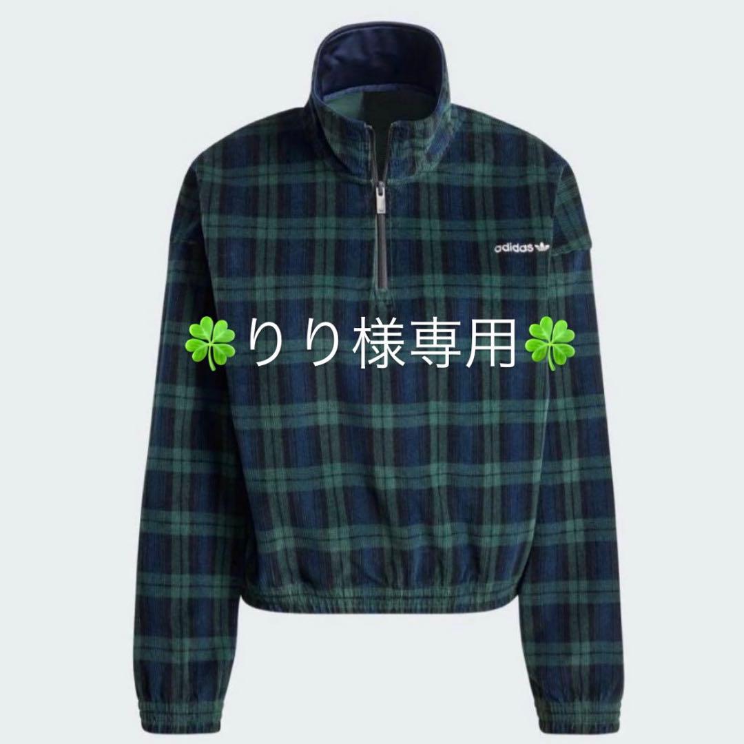 IX1054 コーデュロイ タータン ハーフジップトップ